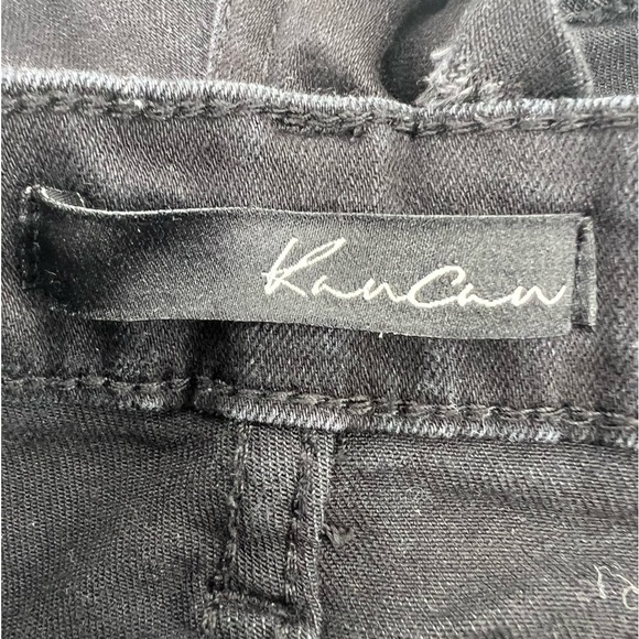 KanCan Black Cut Off Jean Shorts Size 24 Women’s - Picture 2 of 5
